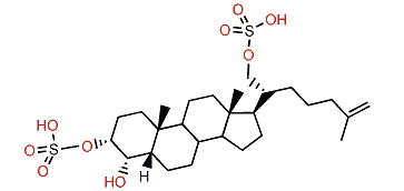 5b-Cholest-25-en-3a,4a,21-triol 3,21-disulfate